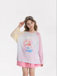 Patchwork Lovely Print Pattern Childrens Blouse