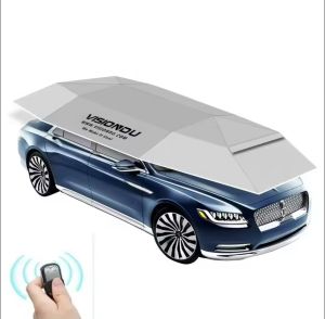 460x230cm Car Covers Automatic Vehicle Tent Folding Remote Control Anti-UV Waterproof Protection Cover Movable Carport Canopy  FULL-AUTOMATIC SUNSHADE Folding Sunshade Mobile Shed Heat Shield Car Clothing Sunshade Roof Waterproof Protection Cover Movable