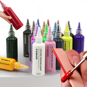 100ml หนังยืดหยุ่นขอบซ่อมน้ํามันหนังแกะสลัก Matte ไม่มีระคายเคืองกลิ่นหนังขอบเข็มขัด Repair Wrap EDGE Liquid