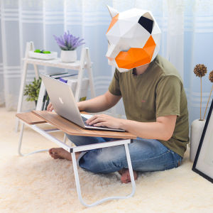 55*32*25cm โต๊ะทำงานบนเตียงคอมพิวเตอร์ห้องพักนักศึกษาพับในหนัก โต๊ะพับเก็บได้