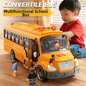 JIFANPAUL | Big School Bus Toy Car Model Childrens Educational Toys