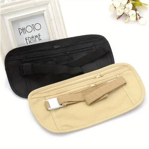 Portable Running Waist Bag Invisible Anti-theft Money Belt Hidden Wallet Pouch for Outdoor Sports Travel