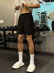 Quần Short Thể Thao Nam Họa Tiết Da Báo American Ice Silk Nhanh Khô Mùa Hè Ngoài Trời Chạy Bộ Quần Dài Đến Đầu Gối