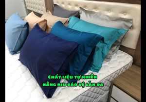 Vỏ Bảo Vệ Gối Ngủ Chống Bụi Bẩn Nấm Mốc Chuyên Dụng Trong Khách Sạn Và Resort 5 Sao Chất Liệu Cotton Thấm Hút Tốt - Hàng Chính hãng