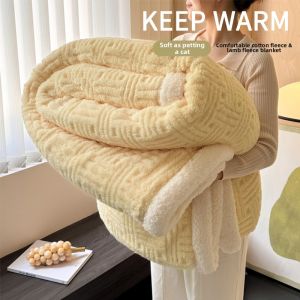 Double-sided Lamb Fleece Thick Blanket