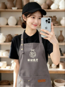 Waterproof Apron Customizable Logo Adjustable For Restaurant Staff