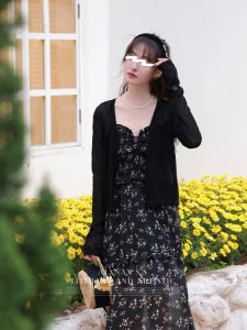 Đầm Phong Cách Pháp Hoa Đen