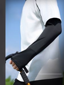 Loose Ice Silk Sun Protection Sleeve Covers for Men And Women Summer Driving Cycling Arm Protector Large Size UV Protection