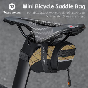 WEST BIKING Mini Bicycle Saddle Bag 0.3L Cycling Saddle Bag Waterproof Bike Bag Daily Tools Storage Bag Bicycle Accessories