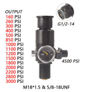 HPA Scuba Air Tank Pressure Regulator Output 160PSI To 3000PSI Gas Cylinder Refil Filling Adapter Valve