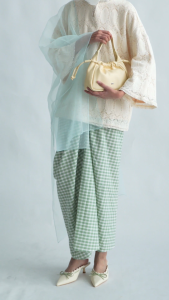 Nose Perforated Heel Mule With Bow - Off White