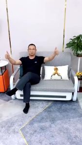 Giường Gấp Gọn Thành Ghế Sofa Giường Sofa Thông Minh Giường Đa Năng Nệm Bọt Biển Tự Nhiên Khung Thép Chịu lực Chắc Chắn