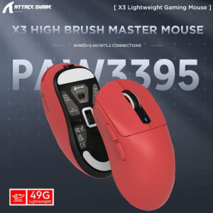 Attack Shark X3 Bluetooth MousePixArt PAW339526000dpi2.4g Wireless Tri-Mode ConnectionLightweight Macro Gaming Mouse