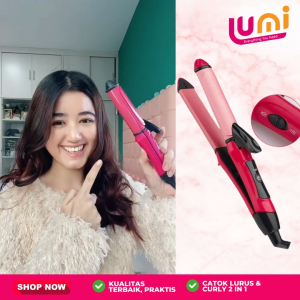 Catok Rambut Mini Nova 2 in 1 1818SC | Pelurus & Pengeriting Portable