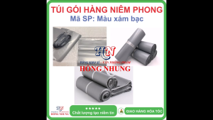 [SALE] 1 kg túi gói hàng niêm phong Xám bạc bóng cao cấp - Chất liệu nilon dai bóng đẹp chắc chắn cho bạn an tâm đóng hàng
