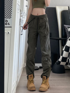 9002up Mens Outdoor Casual Pants Autumn Winter Straight Leg Loose Workwear Trousers American High Street New Style Fashion Brand