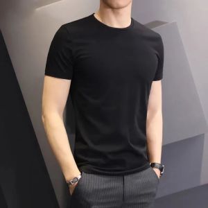 Mens T-Shirt Hight Quality Ice Silk Dry Fit Elastic Moisture-Wicking Sport Performance T-Shirt for Men Runing Clothes(M-5XL)