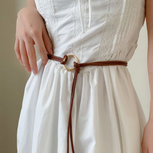 Fashionable Metal Circle Waist Belt for Women Summer 2025 New Design Versatile Dress Accessory Thin Waist Rope Stylish Belt