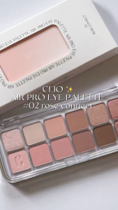 Bảng phấn mắt 12 ô xinh xắn nhiều tông màu Clio Pro Eye Palette Air 7.2g - Hàn Quốc