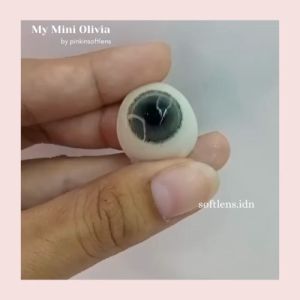 COD SOFTLENS MY MINI OLIVIA 14.2mm NATURAL LENS BY PINKIN - softlens natural normal minus