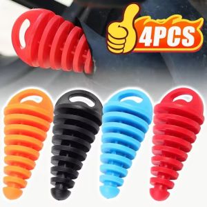 4 cái phích cắm rửa Bộ tiêu âm xả khí bằng cao su cho xe máy ống bảo vệ ống xả Đuôi Xe Máy bung phụ kiện xe máy thông dụng chống bụi chống nước