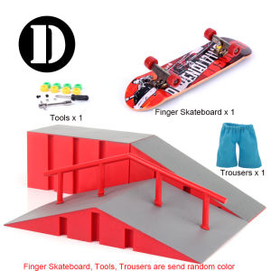 Finger Skateboard Big Scene DIY Mini Park Finger Skatepark Ramp Track Stairs Venue Combination Indoor Home Toys