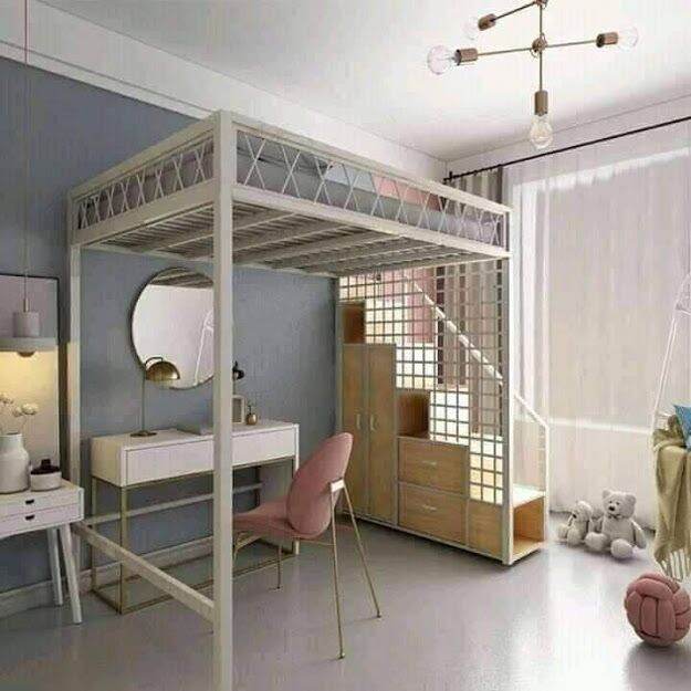 Ranjang Tingkat Besi /tempat Tidur Tingkat/rangka Tempat Tidur Besi/bed ...