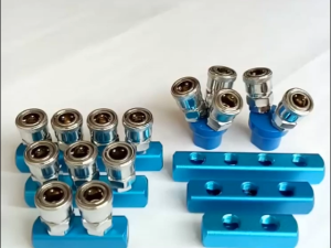 1/4 " Two/Three Way Compressor Quick Release Coupler C-type Air Compressor Manifold Connector