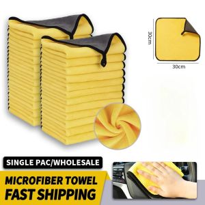Microfiber Cleaning Cloth Towel - Super Absorbent Suitable for Car Detailing Kitchen Bathroom Furniture and Glass
