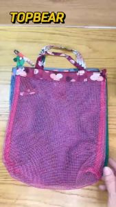 Túi lưới đi biển du lịch túi lưới đi học thêm cho bé túi đi chơi túi lưới thời trang túi tone TL01