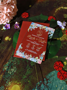 Macaron Macaron Fresh Wedding Invitation Customized Acrylic Wedding Invitation Invitation Letter Wedding Card