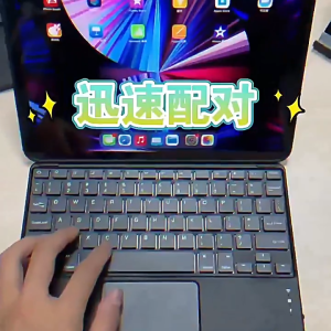 Bluetooth Keyboard Compatible with iPad/Tablet/iPhone Portable Mini Wireless Keyboard Rechargeable 10inch Gift Idea