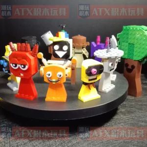 พร้อมส่ง MOC ตัวต่อ sprunki monster เรโก้ ตัวการ์ตูน (มีฐาน) 926pcs ชุด 20 ชิ้น บล็อคตัวต่อ Gray Oren Wenda Building Blocks