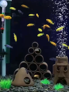 Aquarium Decoration Ceramic Fish & Shrimp Hiding Cave Shelter