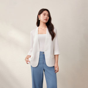 QLX | Old Money Style Lyocell and Ramie Suit Jacket