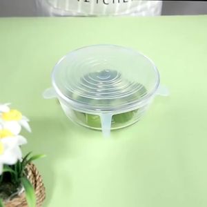 Penutup Makanan Silikon Elastis / Food Cover 6 In 1