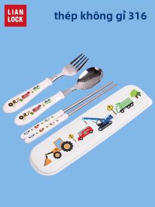 LianLock | Bộ Dao Thìa Đũa Inox 316 Xách Tay Cho Trẻ Em