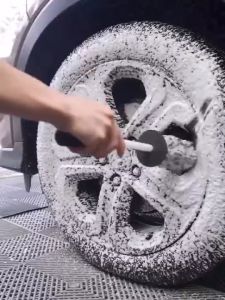 1pc Car Wheel Microfiber Brush | Non-Slip soft Handle | Easy To Cleaning Car Wheel