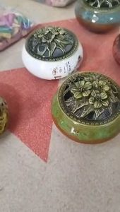 Lư Xông Nụ Trầm Hương - Đỉnh Đốt Nhang Vòng Phong Thủy Bằng Gốm Sứ Vân Rạn Cao Cấp Tinh Xảo Kèm Lót Đế Hàng Loại 1 Trùm Sỉ Gia Thành