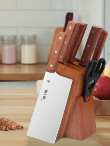 Zhang Xiaoquan | Kitchen Knife Set with Cutting Board 2-in-1 Slicing and Bone Cutting