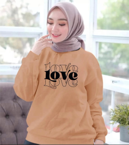 Kaos Kasual Motif Print Trendy untuk Couple & Tersedia Size M L XL XXL