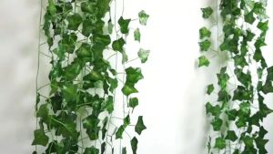 2M Artificial Plants Plastic Simulation Wall Climbing Vines Green Leaf Ivy Rattan for Home Decor Wedding Party Bar Decoration Artificial Flowers Plants