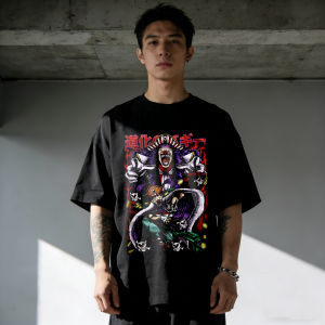 Bandai | One Piece Men Women Cotton Buggy Print T-shirt Summer Anime Tee 2026 Short-sleeved Retro Harajuku Y2K Streetwear Tee Tops