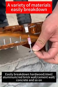 GIF 200pcs 8.5mm Large Nail Manual Steel Nails Gun For Concrete Rivet Tool Steel Rivet Gun Nail Punch Gun Wall Ceiling Artifact Manual Steel Nail Guns Tufting Rivet Tool Concrete Wall Penetrating 10mm Steel Plate