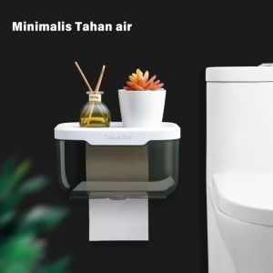 KENZZO Tempat Tissue Toilet Kotak Tisu WC Tempel Tissue Box Kamar Mandi/Tempat Tisu Dinding