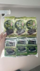 Thùng rong biển ăn liền Humanwell vị olive trà xanh 4g x 72 gói