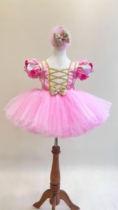 Pink Princess CostumePink Baby Tutu Dress Toddler birthday halloween costume photoshoot costumes