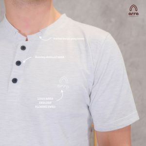 Baju T-shirt Simple Cowok Aktivitas Formal Kasual Azam Series Brown