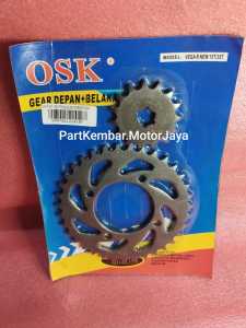 GEAR GIR DEPAN BELAKANG YAMAHA VEGA R NEW  JUPITER Z  FORCE 1 CRYPTON UKURAN 15/35 T