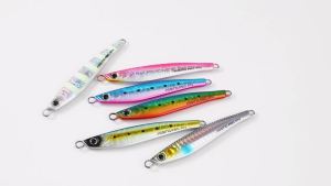 JIGGING PRO | 6 Chiếc JIGGING PRO Kim Loại Jig Mồi Câu Cá Phát Sáng UV Lớp Phủ Dài Nước Mặn 15G-60G Cho Cá Bass Biển Artificiale Señuelo